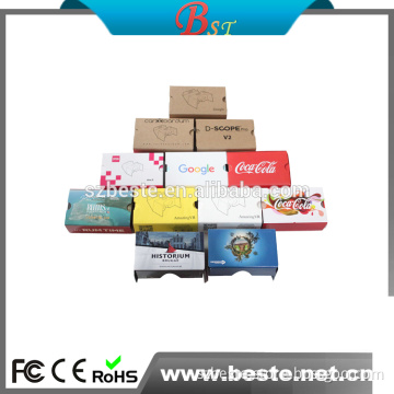 HERE! cheapest price google cardboard cardboard box vr glass for promotion gifts